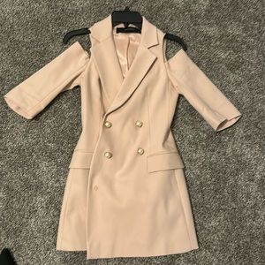 Zara pink blazer dress size x small